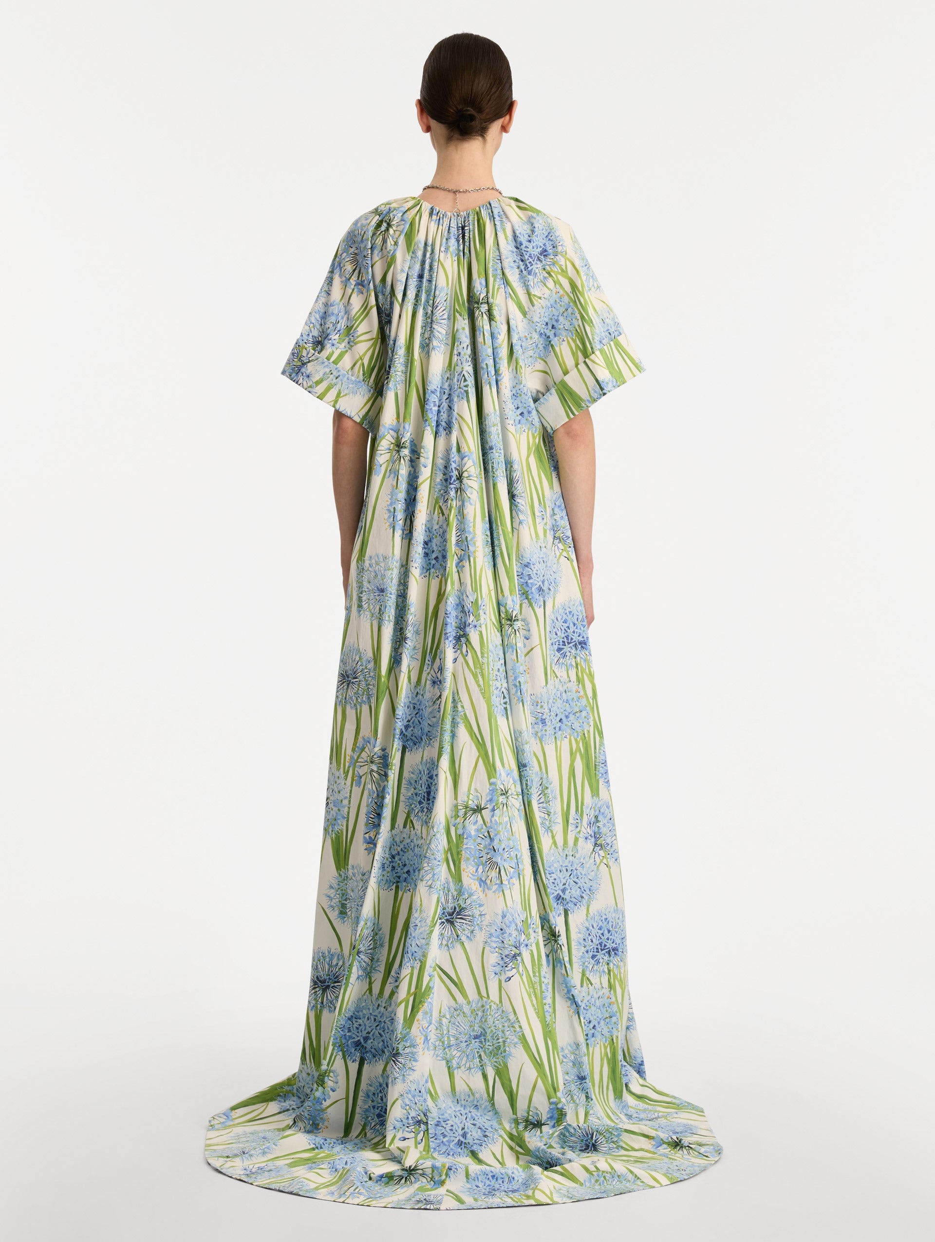 Oscar de la Renta Allium Cotton Poplin Caftan