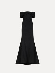 Oscar de la Renta Drape-Detailed Trumpet Gown