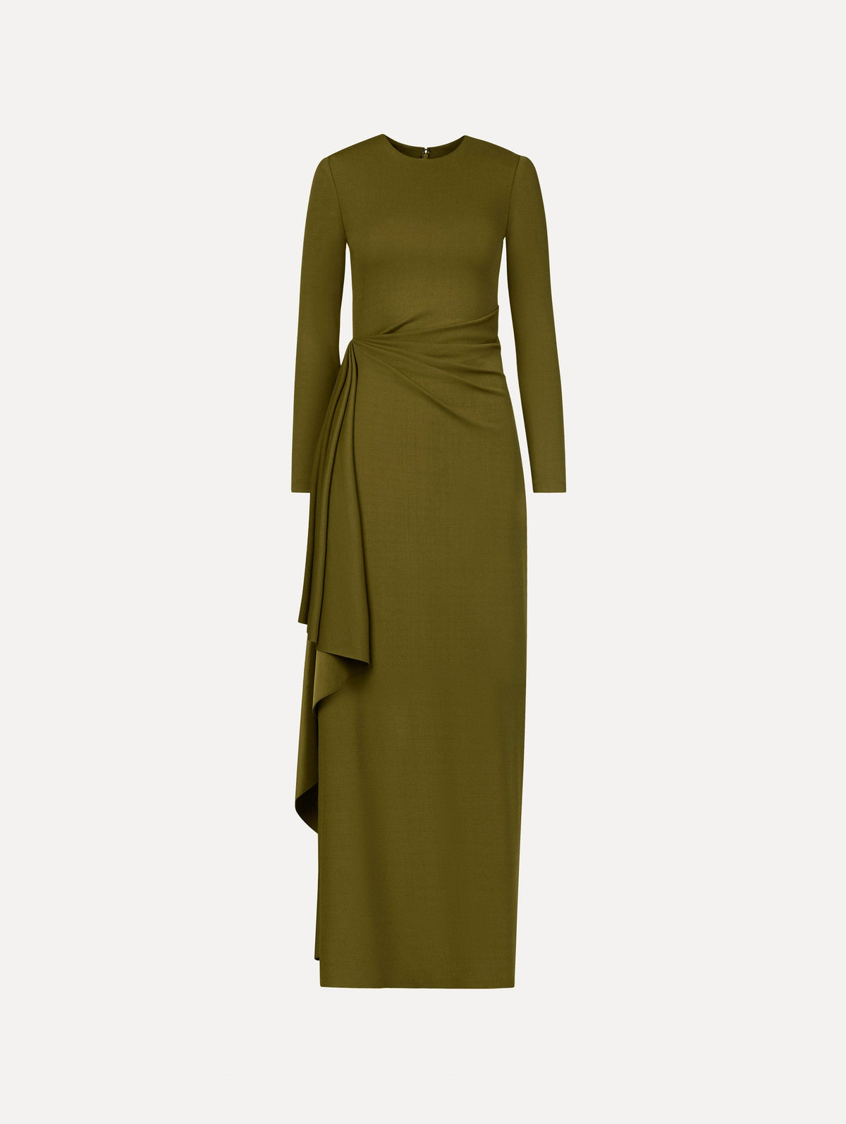 Oscar de la Renta Drape-Detail Jersey Gown