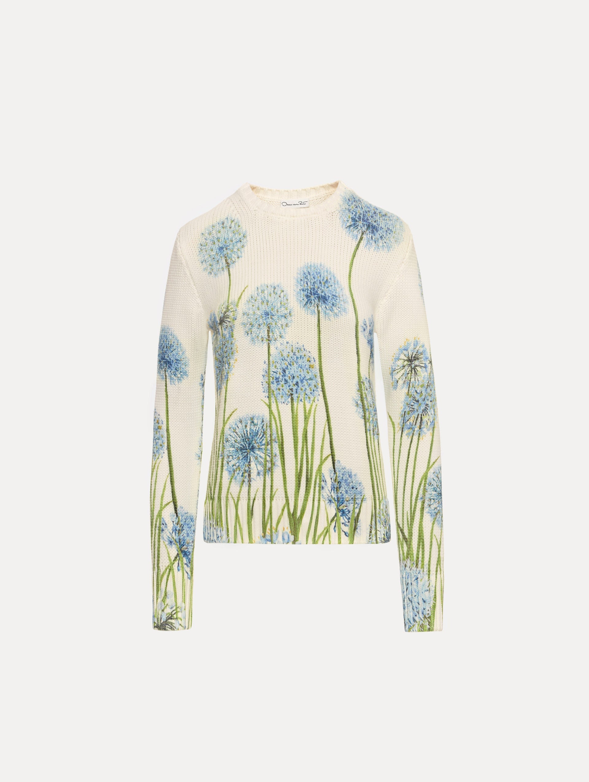 Oscar de la Renta Allium Printed Pullover