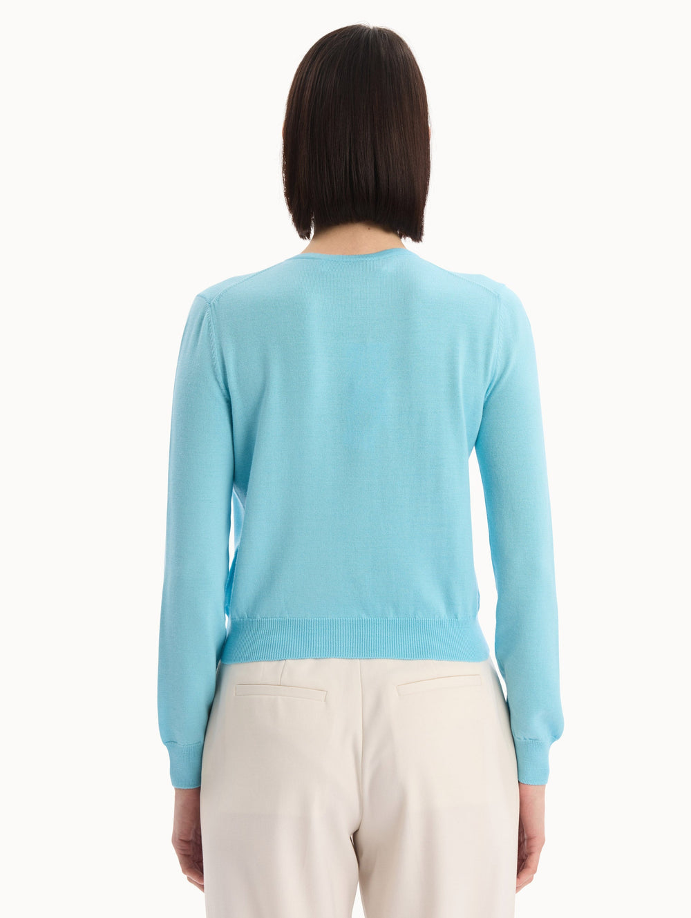 Oscar de la Renta Foxglove Threadwork Cardigan