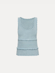 Oscar de la Renta Scallop Trim Tank