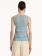 Oscar de la Renta Scallop Trim Tank