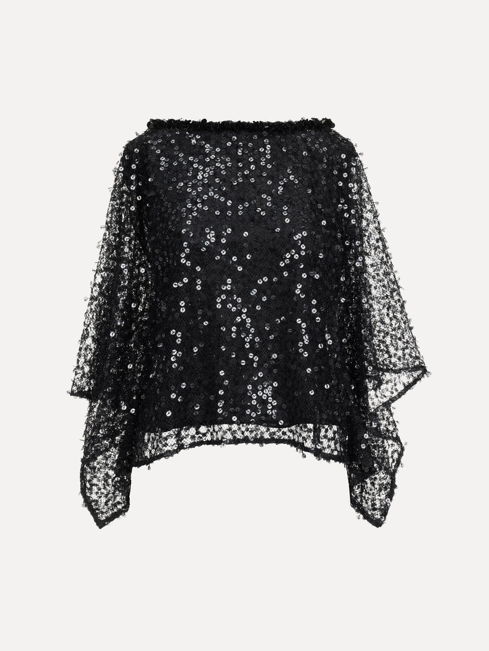 Oscar de la Renta Floating Sequin Blouse