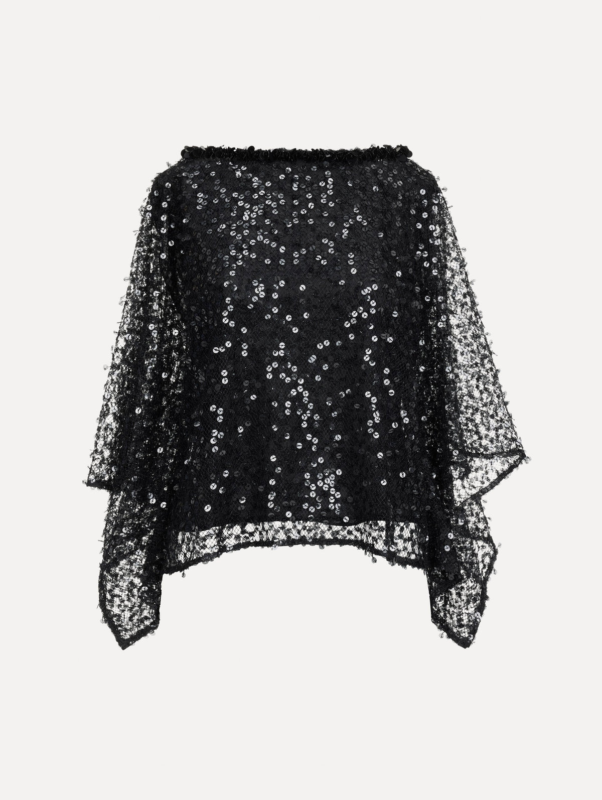 Oscar de la Renta Floating Sequin Blouse