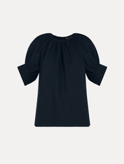 Oscar de la Renta Gathered Silk Georgette Blouse