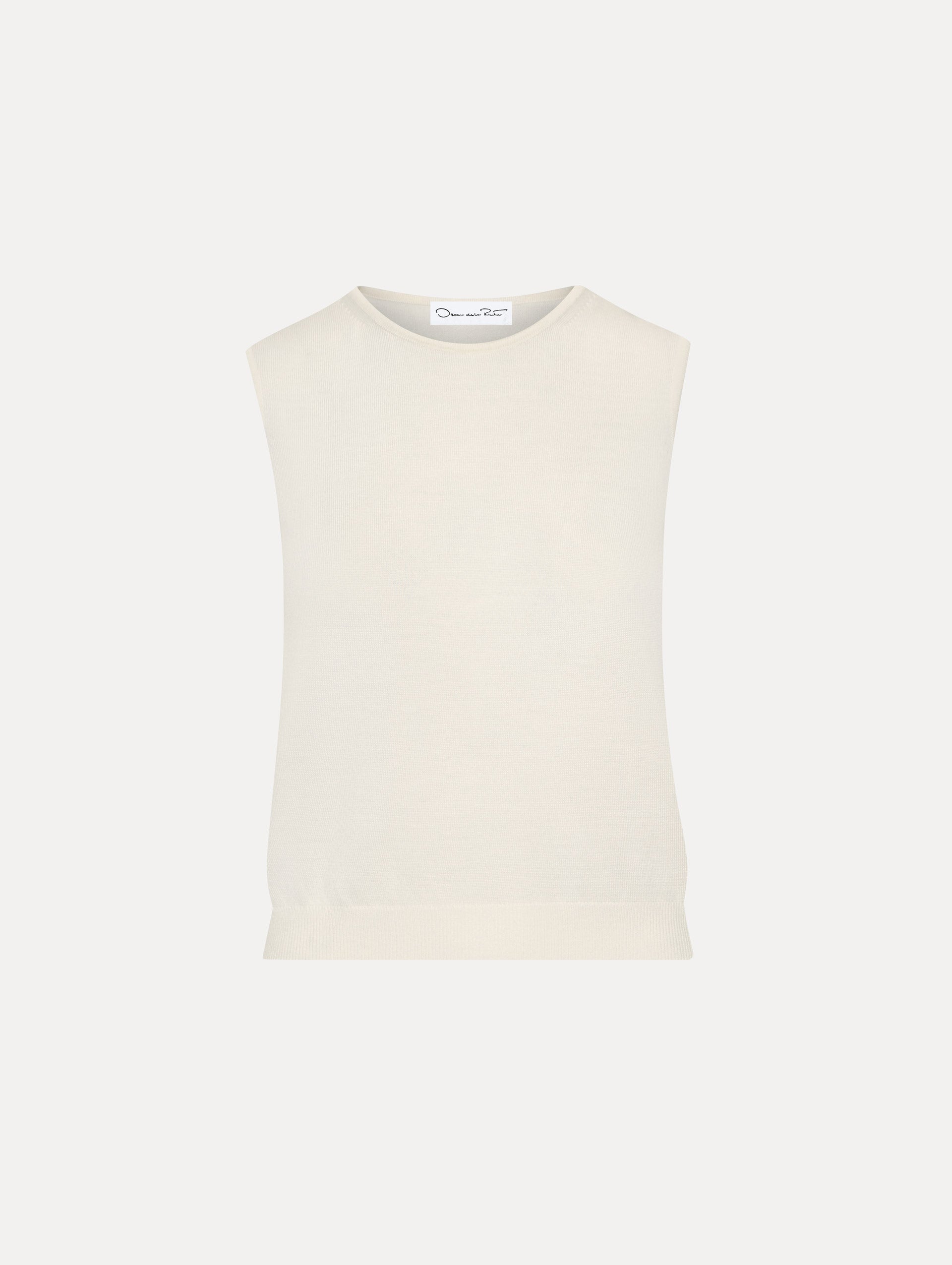 Oscar de la Renta Wool-Blend Tank