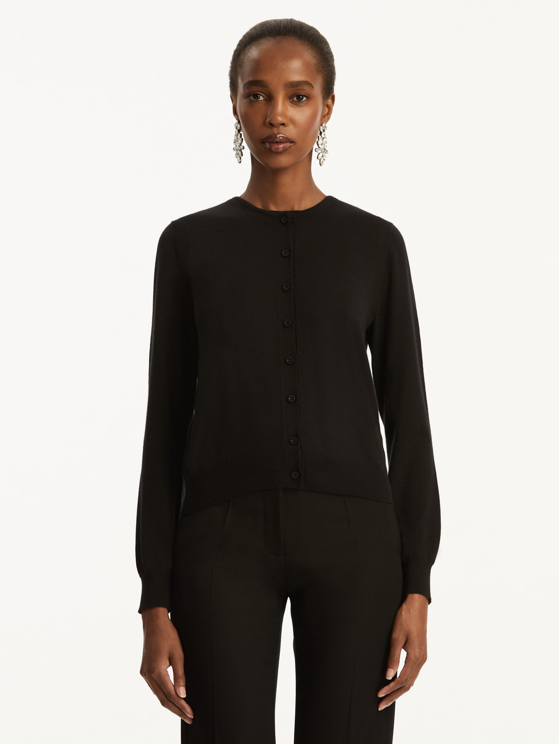 Oscar de la Renta Wool-Blend Cardigan