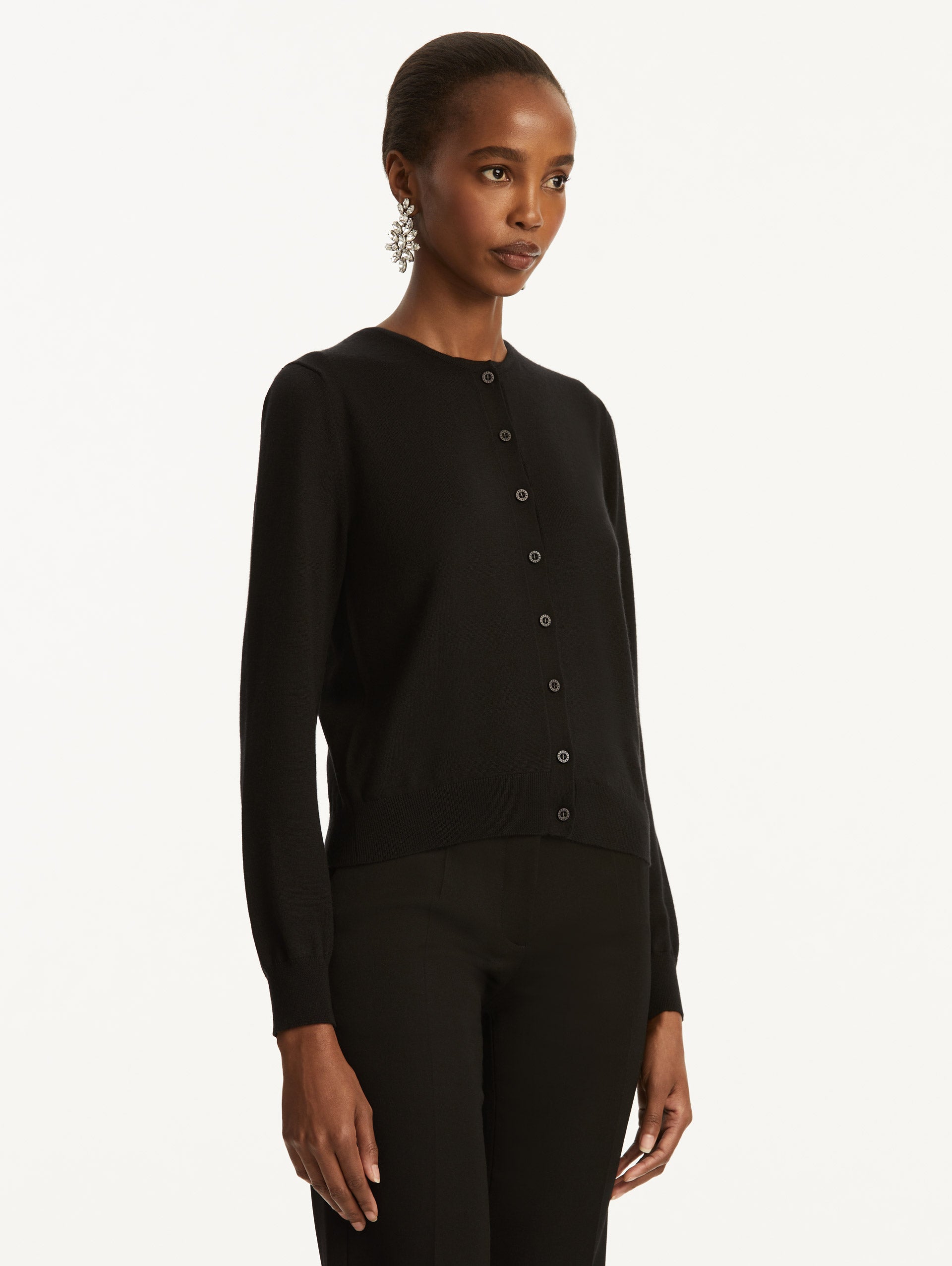 Oscar de la Renta Wool-Blend Cardigan