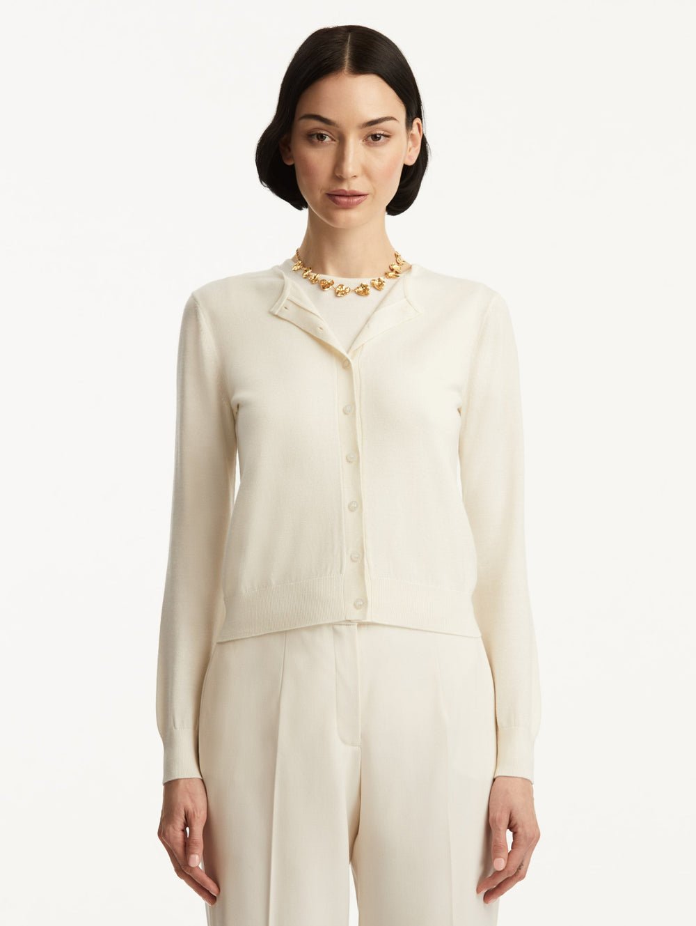 Oscar de la Renta Wool-Blend Cardigan