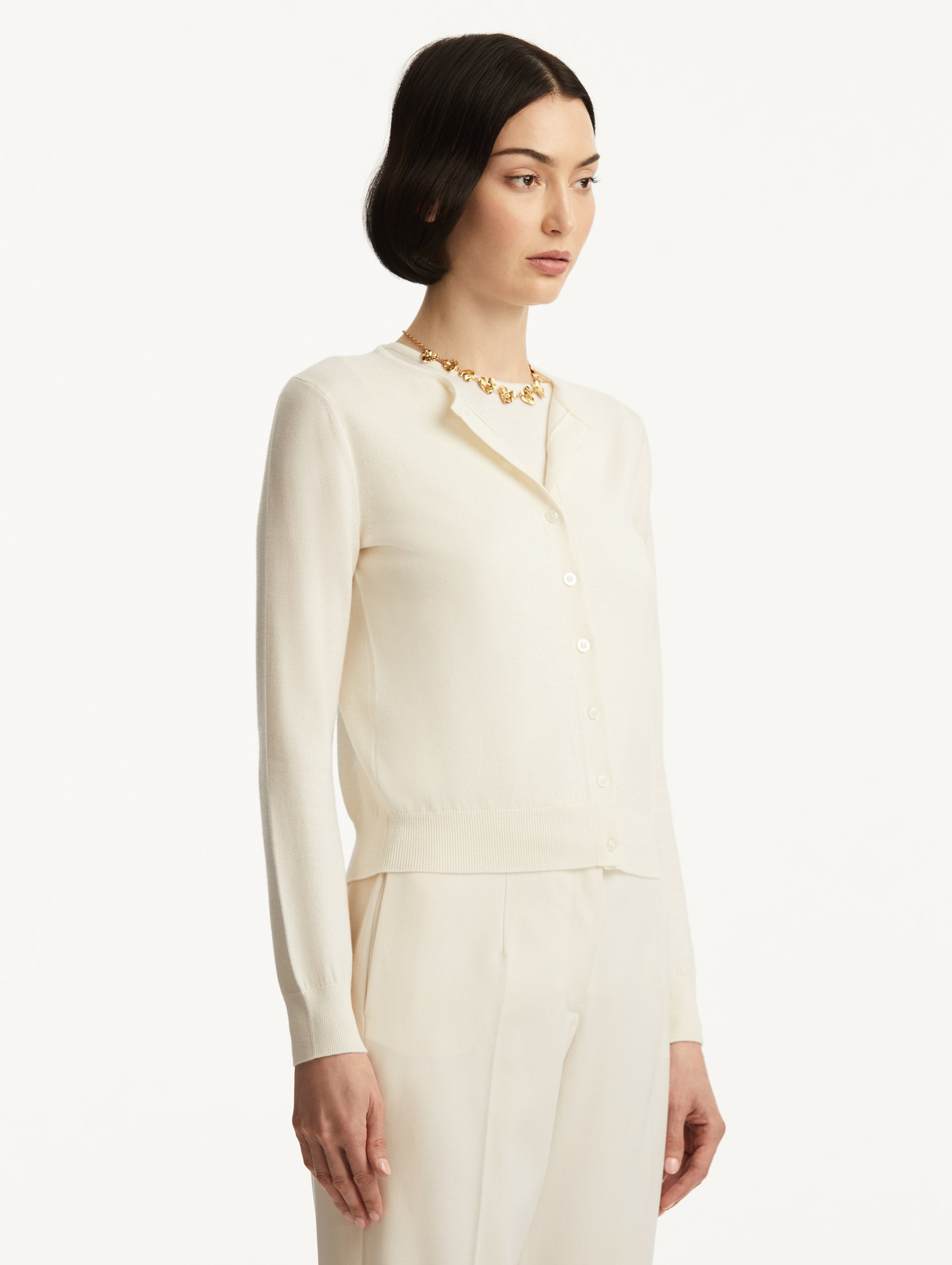 Oscar de la Renta Wool-Blend Cardigan