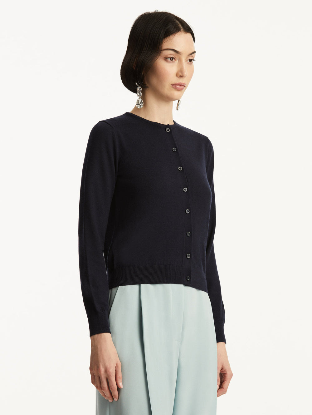 Oscar de la Renta Wool-Blend Cardigan