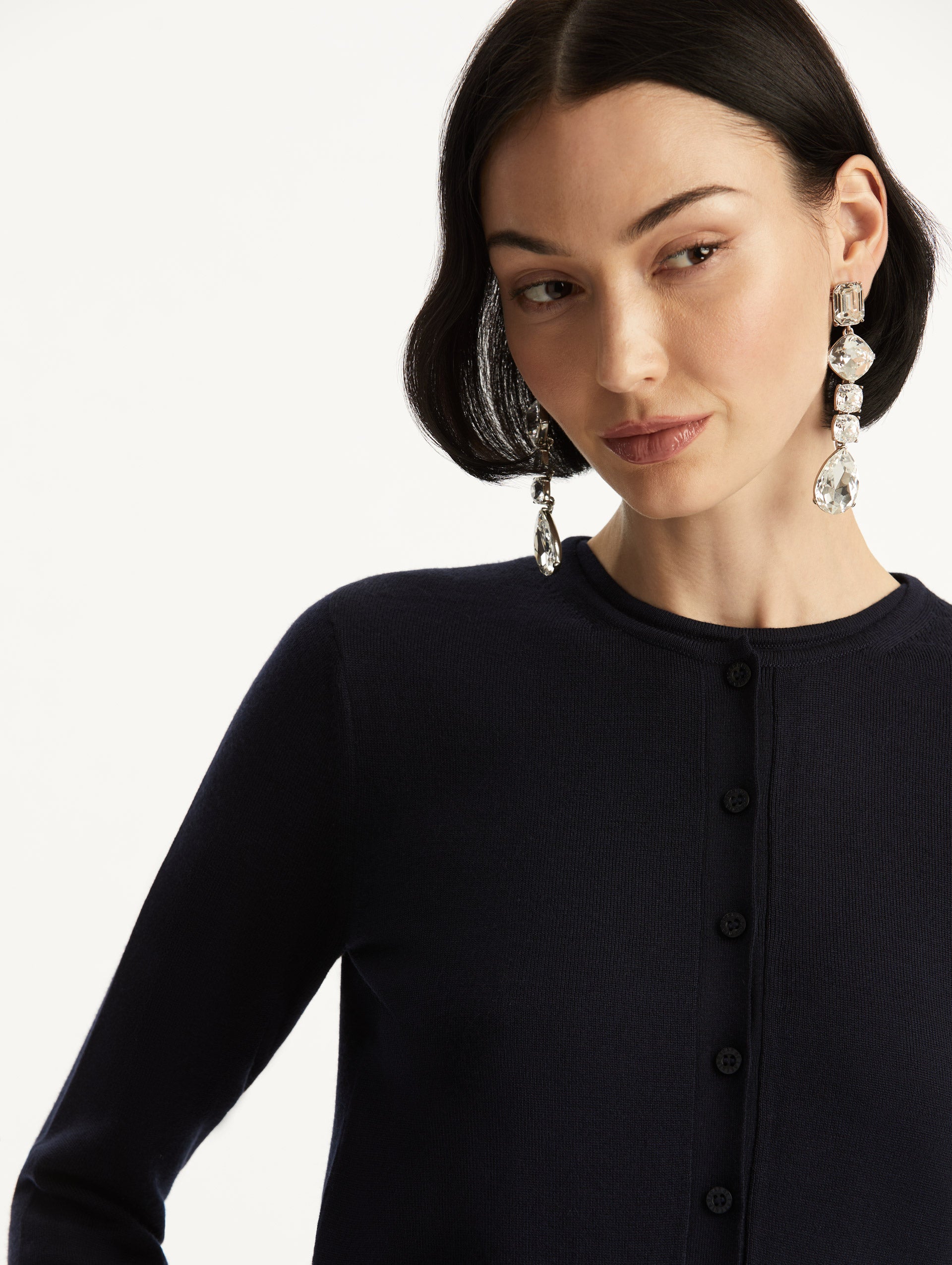 Oscar de la Renta Wool-Blend Cardigan