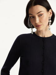 Oscar de la Renta Wool-Blend Cardigan