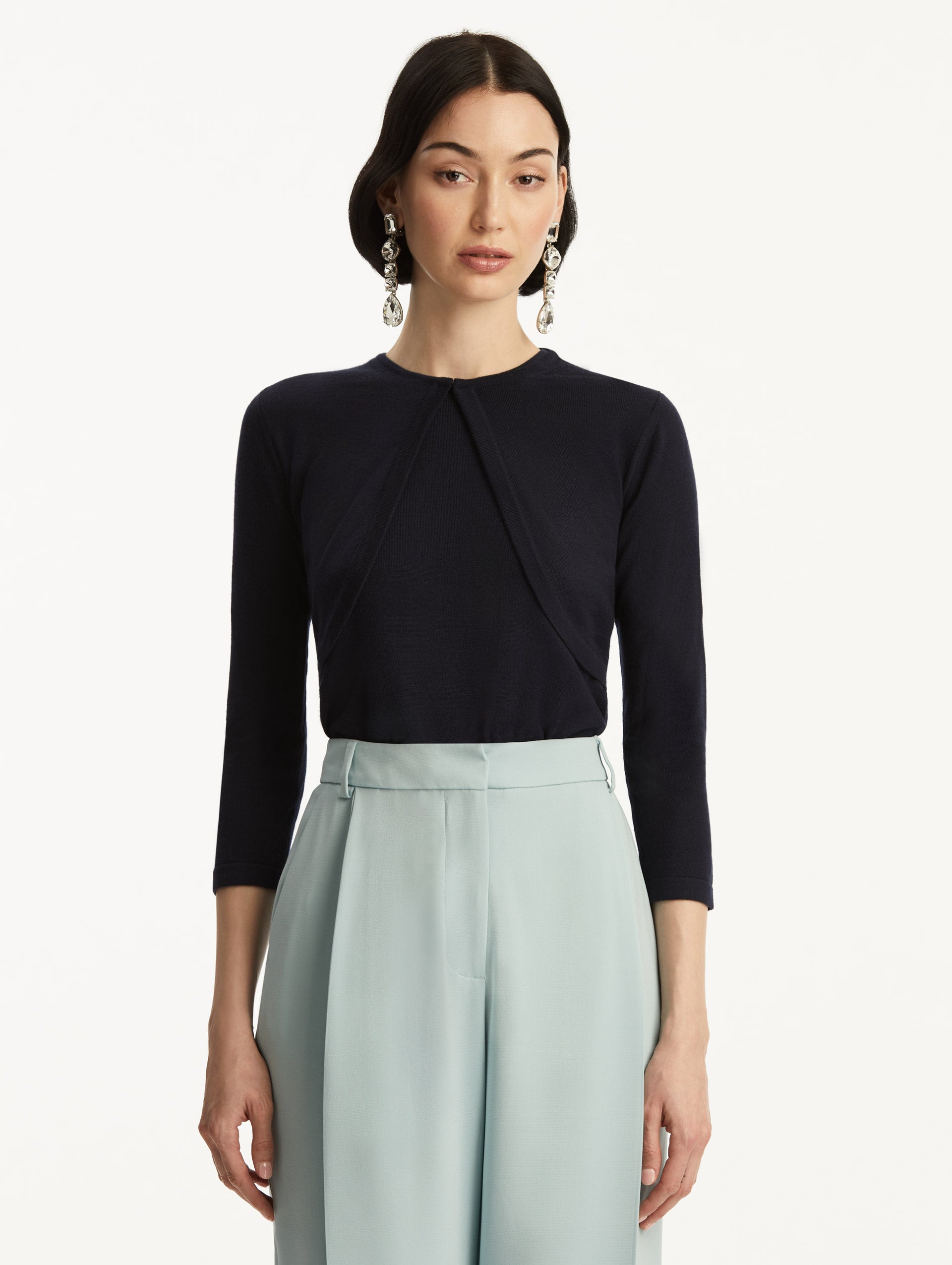 Oscar de la Renta Wool-Blend Bolero