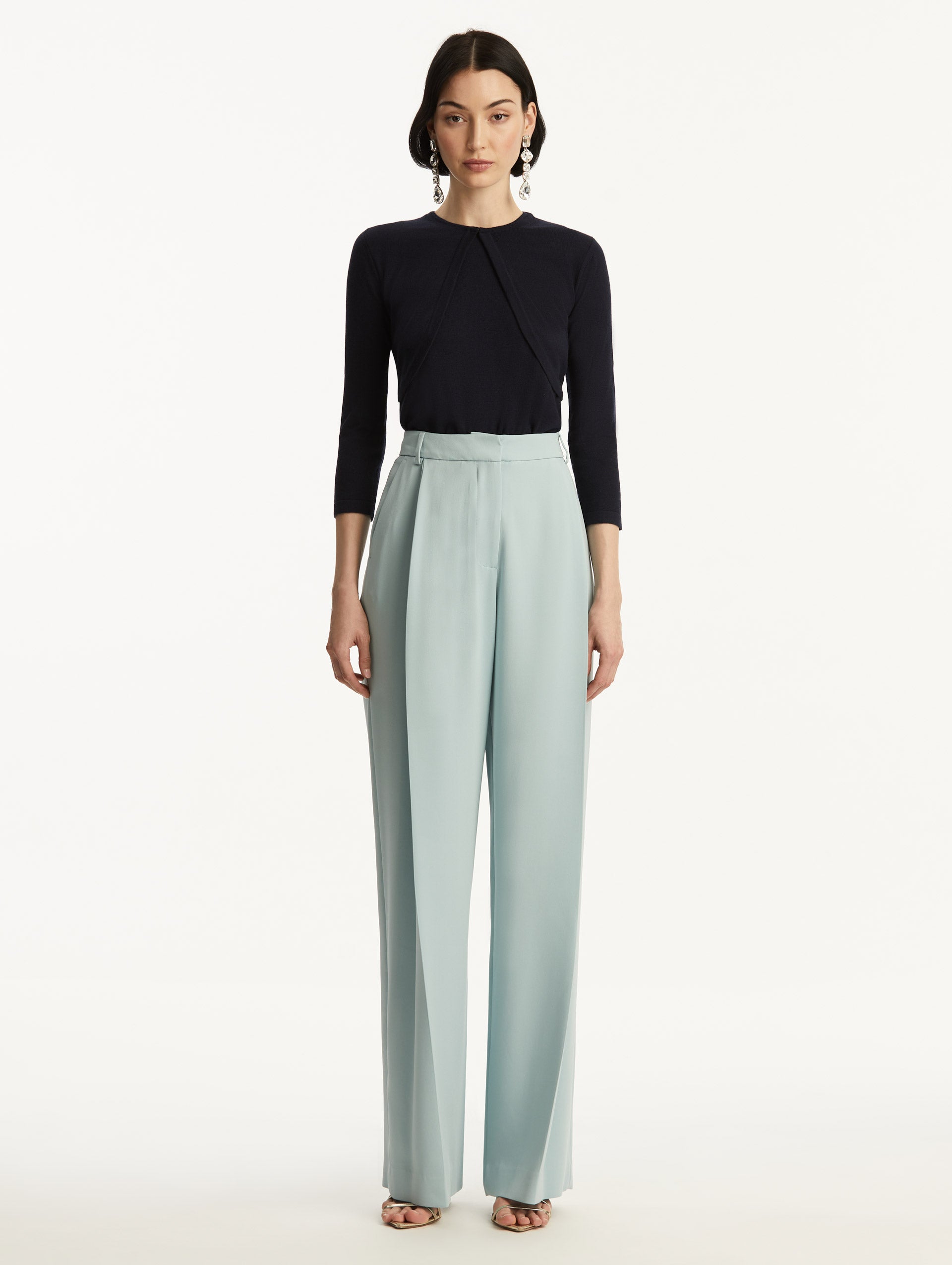 Oscar de la Renta Wool-Blend Bolero