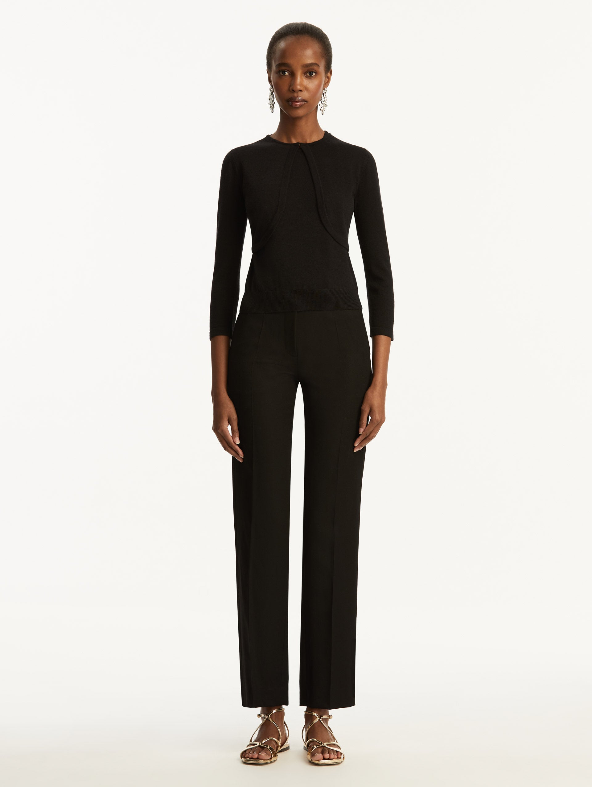 Oscar de la Renta Wool-Blend Bolero