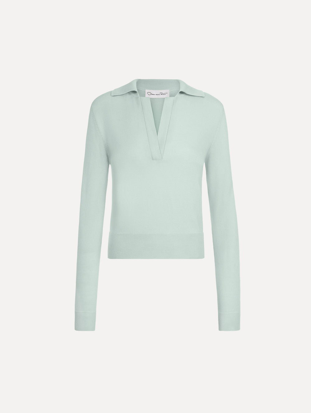 Oscar de la Renta Wool Polo Pullover