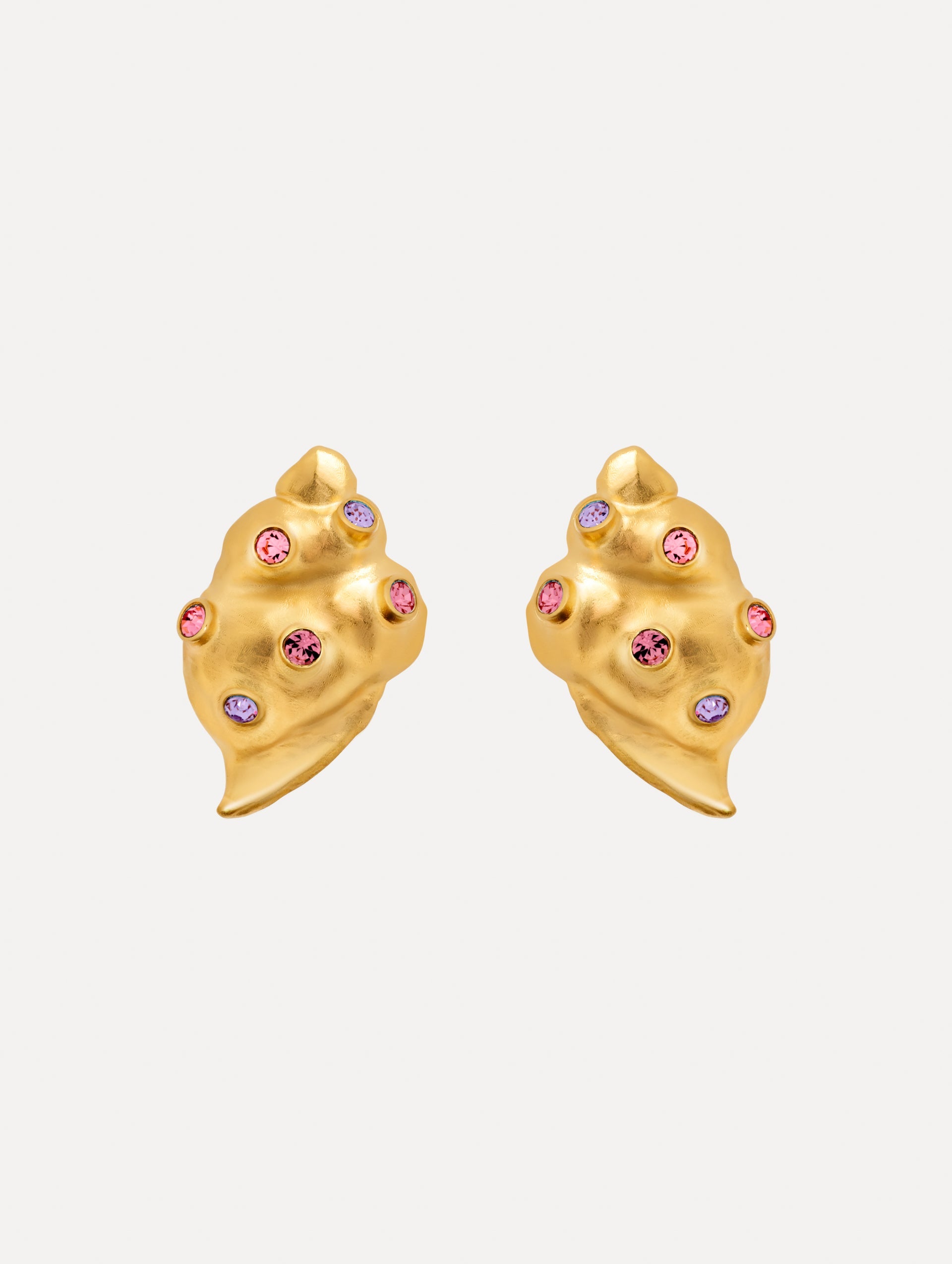 Oscar de la Renta Seashell Earrings