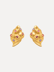 Oscar de la Renta Seashell Earrings
