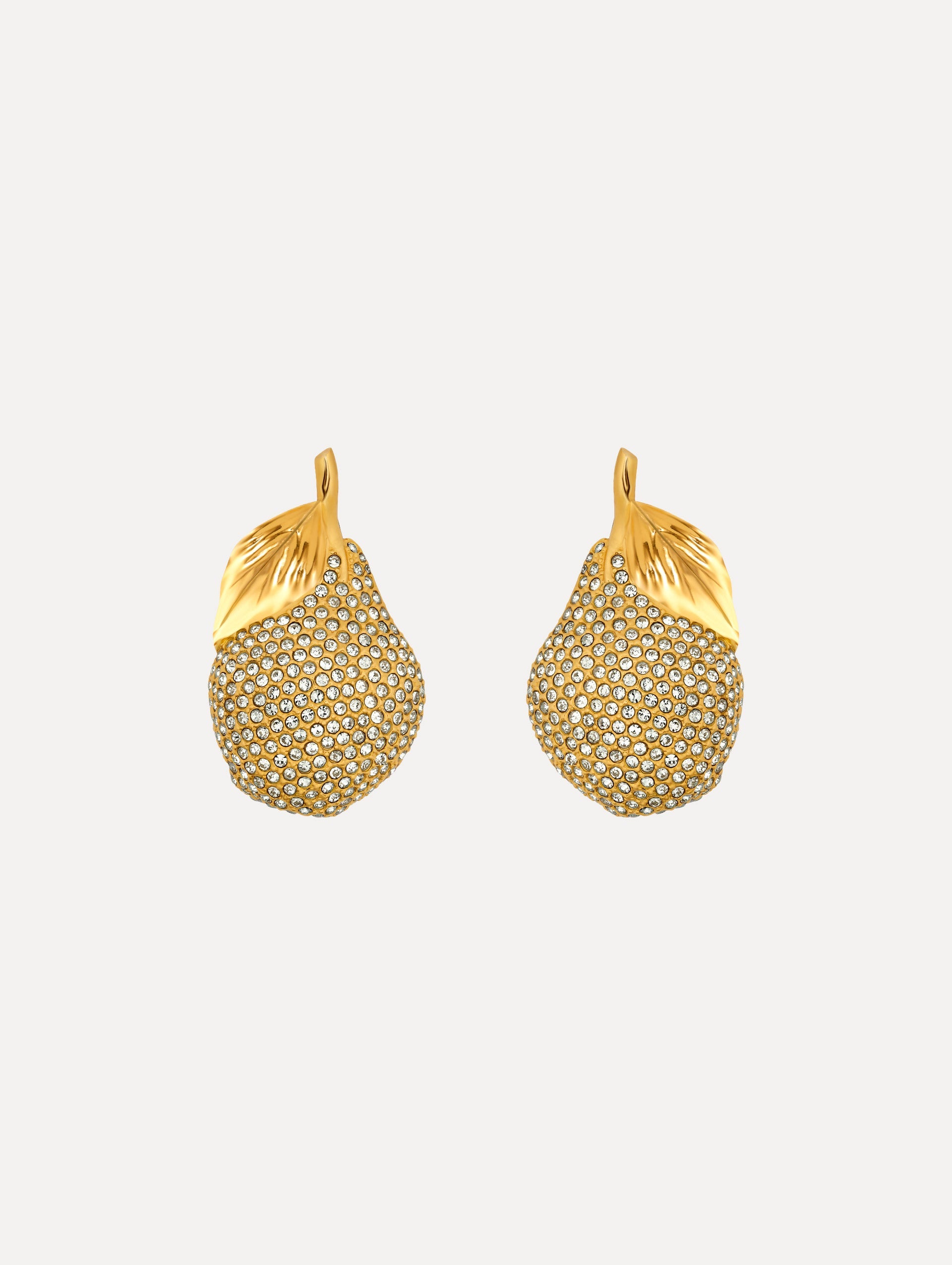 Oscar de la Renta Pavé Pear Earrings