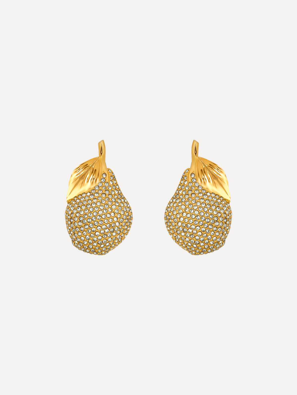 Oscar de la Renta Pavé Pear Earrings
