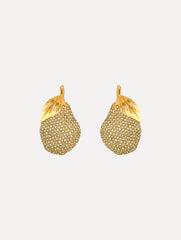 Oscar de la Renta Pavé Pear Earrings