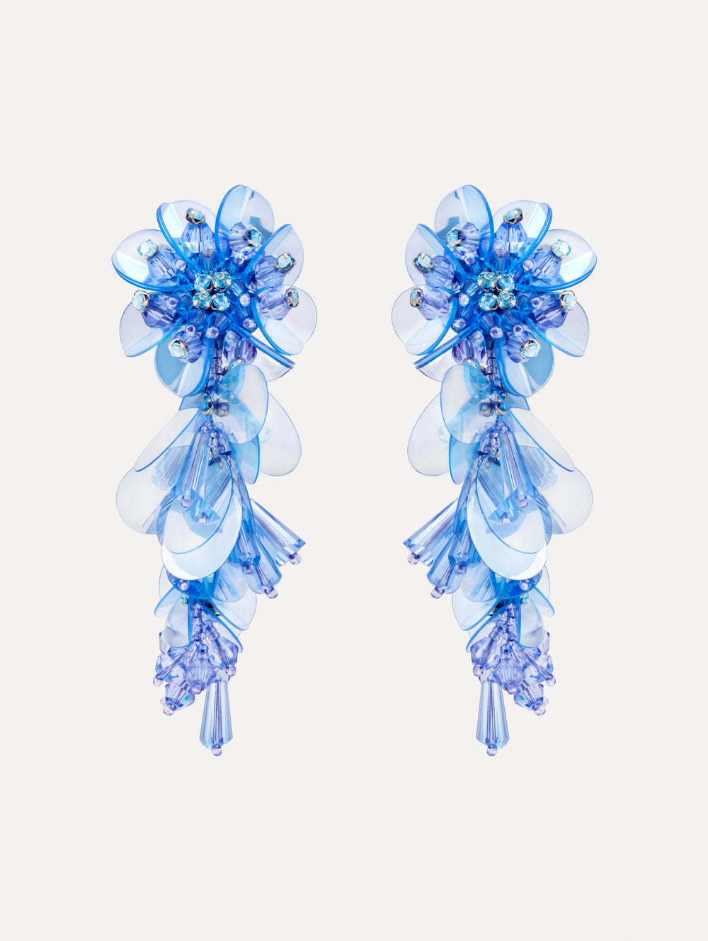 Oscar de la Renta Bouquet Drop Clip-On Earrings