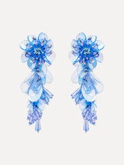Oscar de la Renta Bouquet Drop Clip-On Earrings