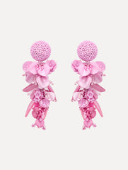 Oscar de la Renta Cascading Petal Drop Clip-On Earrings
