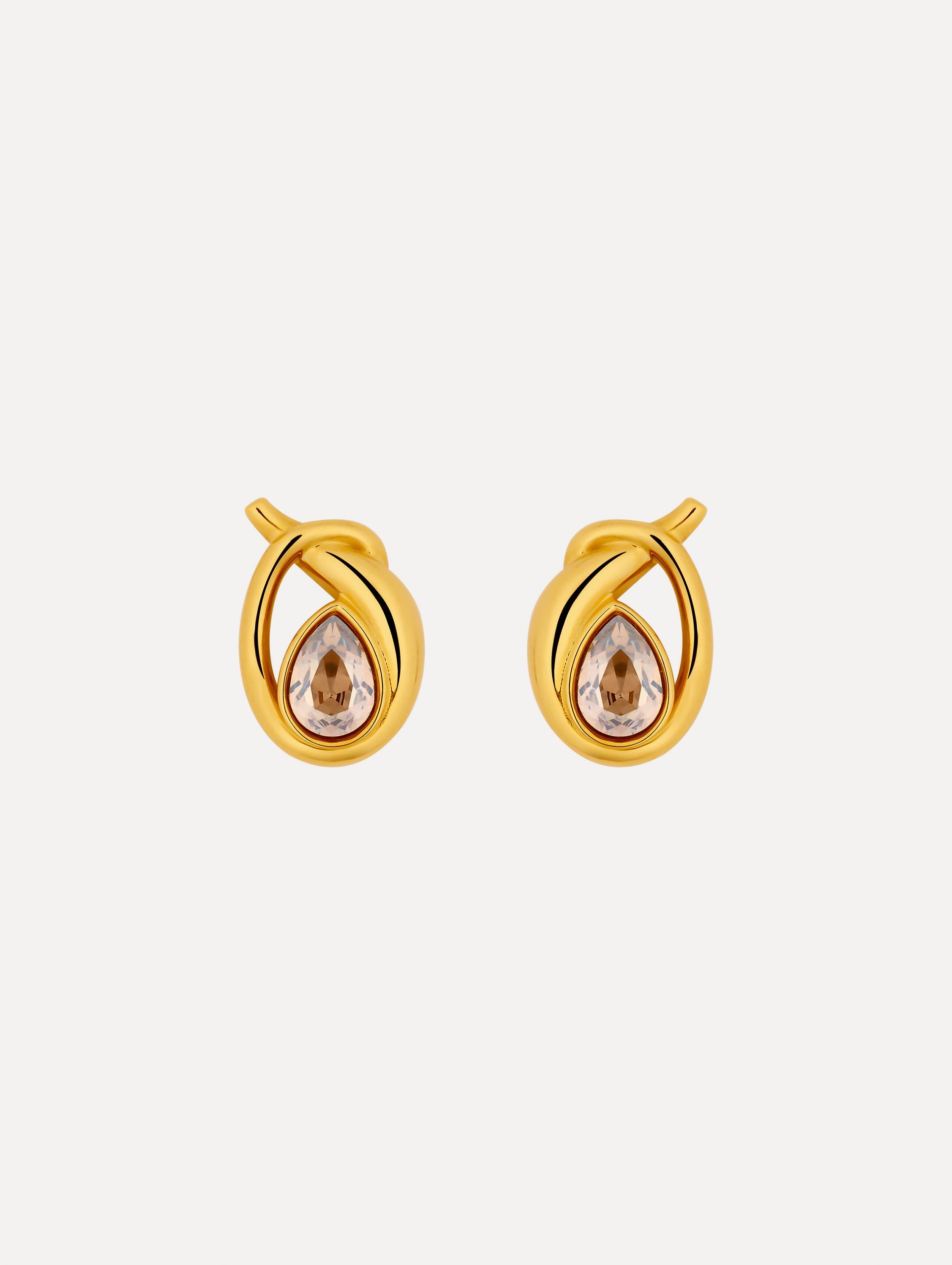 Oscar de la Renta Looped Teardrop Earrings