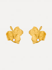 Oscar de la Renta Ivy Leaf Earrings