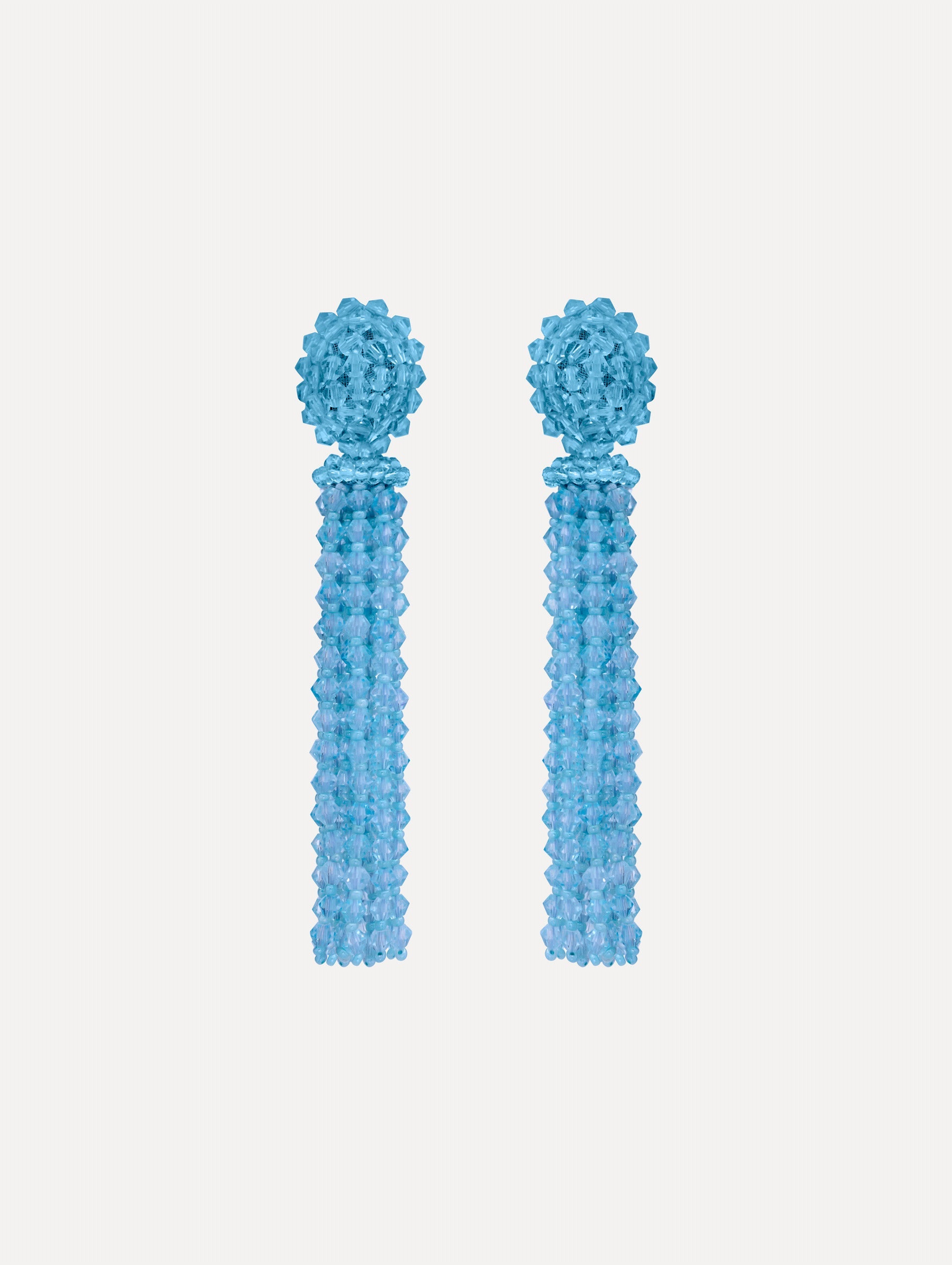 Oscar de la Renta Tassel Clip-On Earrings
