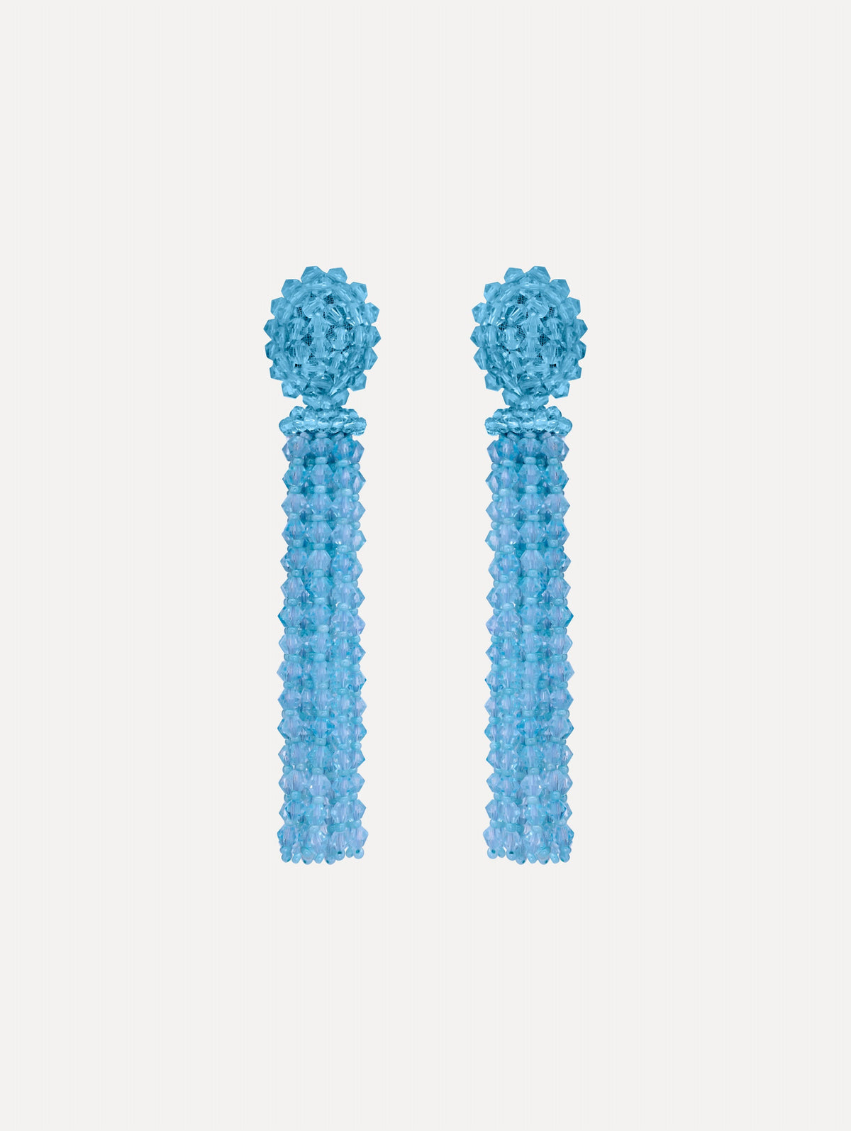 Oscar de la Renta Tassel Clip-On Earrings