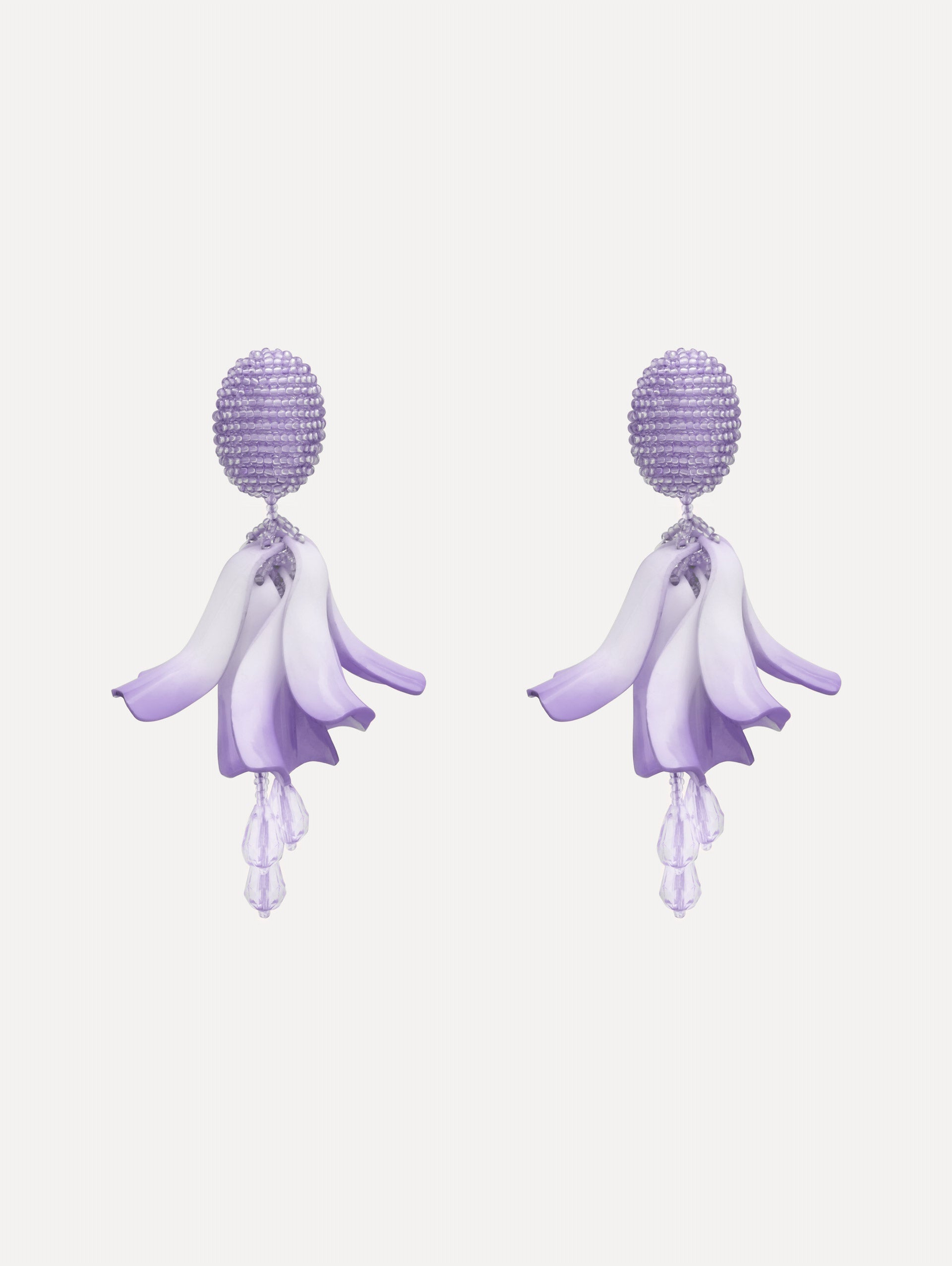 Oscar de la Renta Impatiens Clip-On Earrings