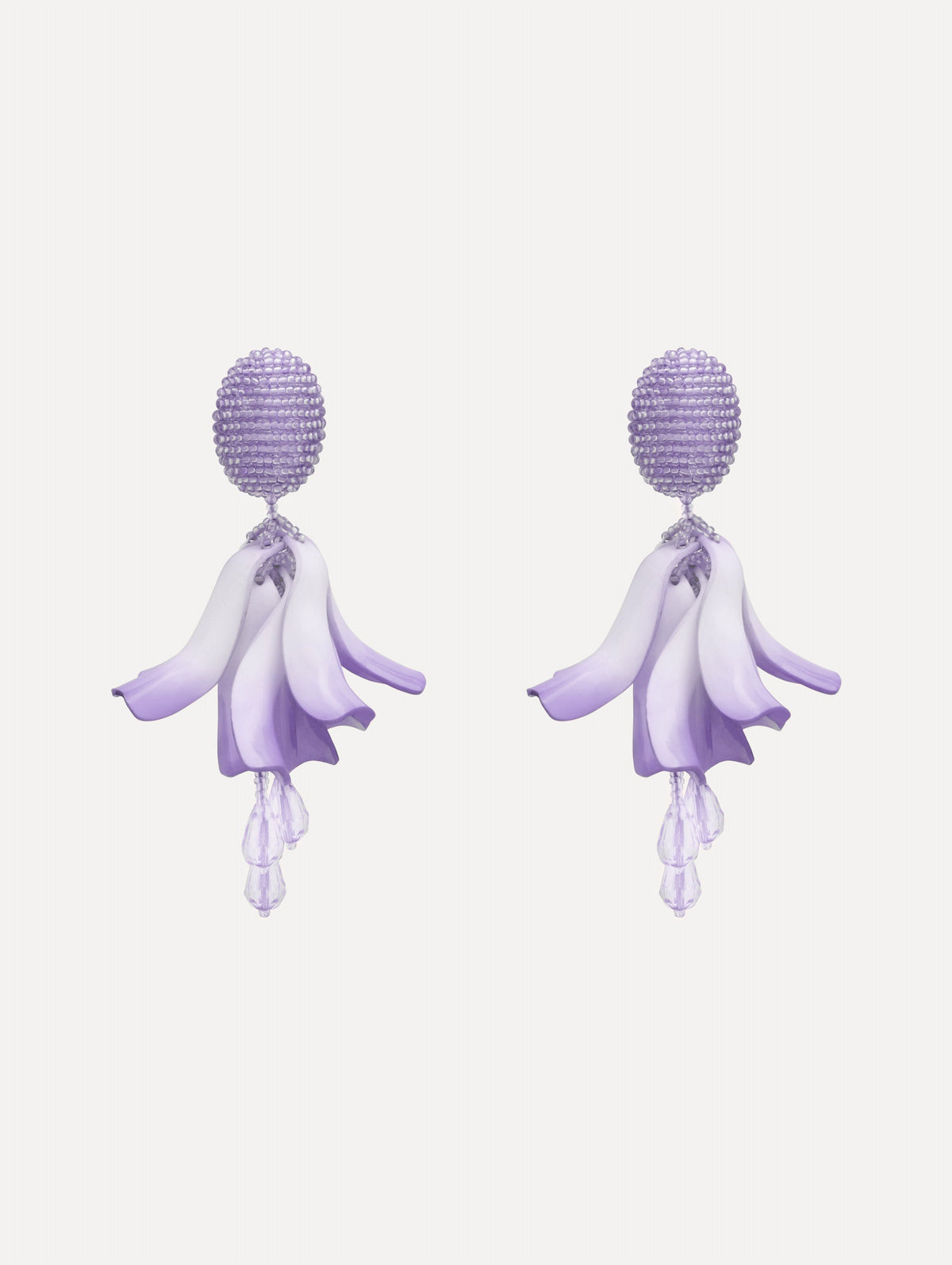 Oscar de la Renta Impatiens Clip-On Earrings