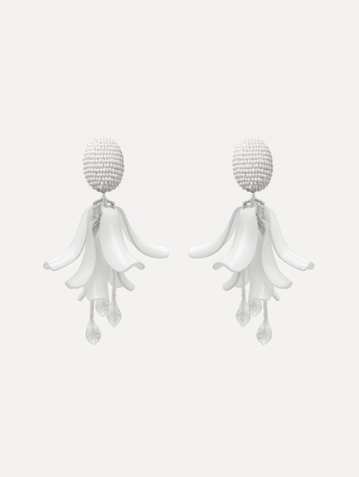 Oscar de la Renta Impatiens Clip-On Earrings