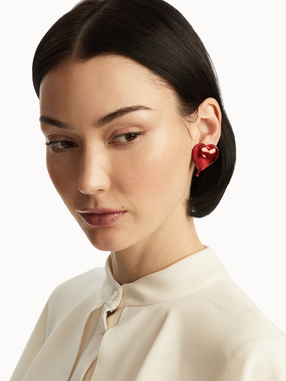 Oscar de la Renta Heart Balloon Earrings