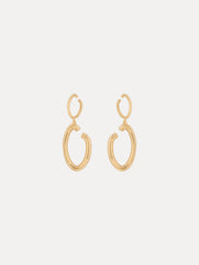 Oscar de la Renta O Drop Earrings