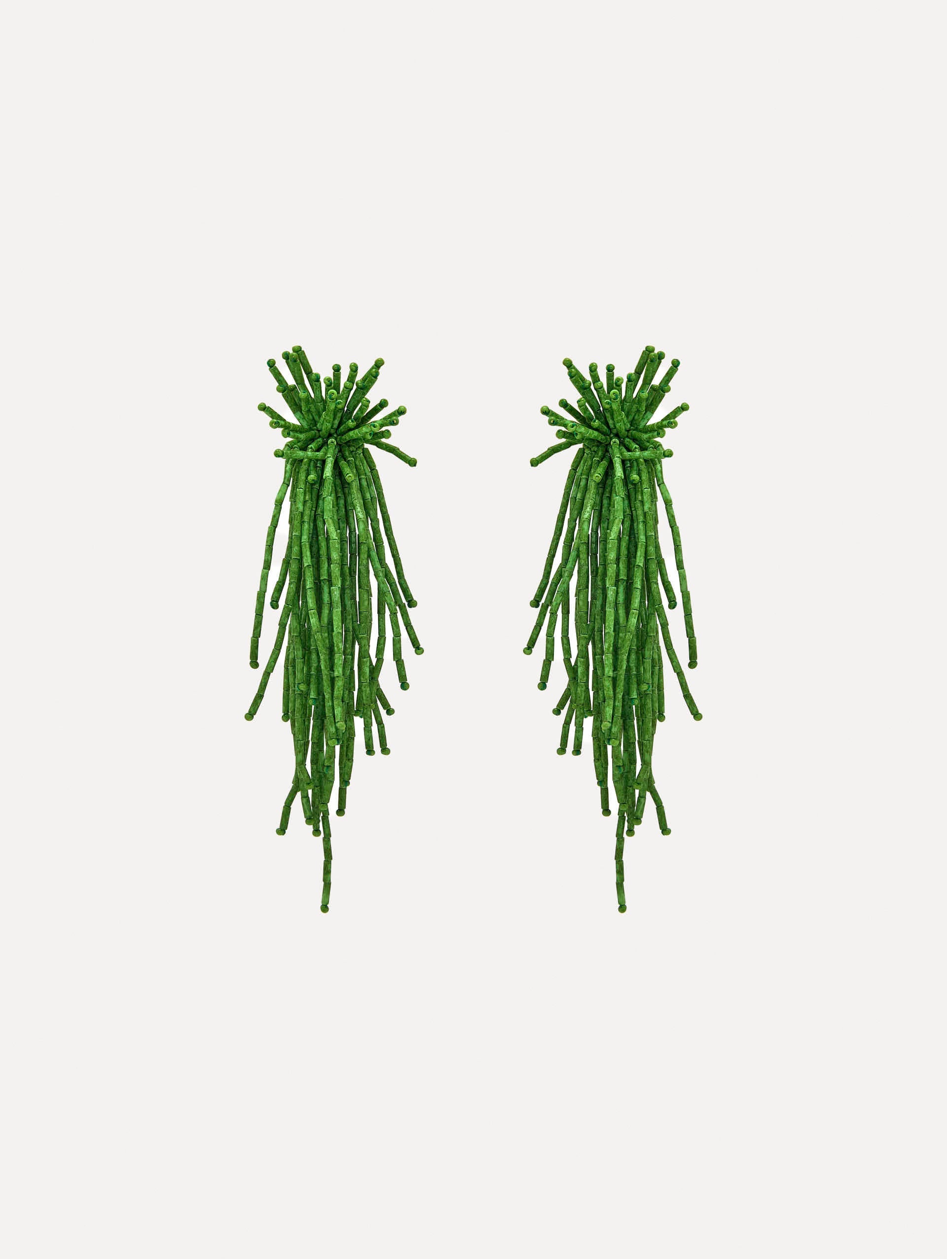 Oscar de la Renta Firework Tassel Earrings