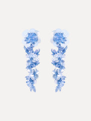 Oscar de la Renta Sequin Flower Clip-On Earrings