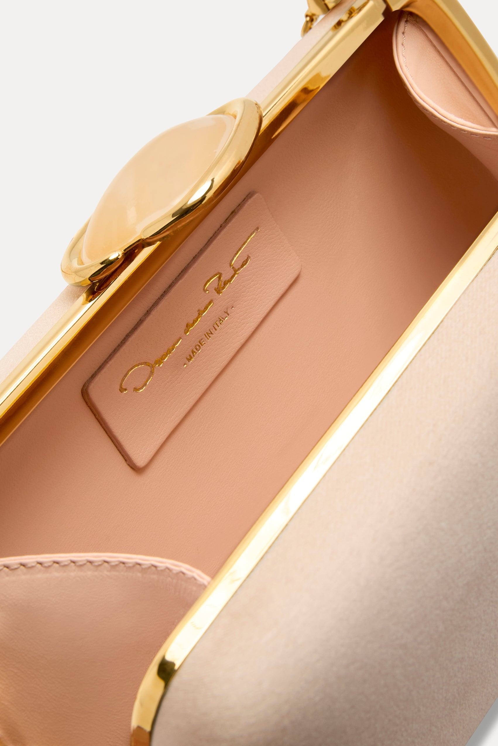 Oscar de la Renta O Satin Minaudière