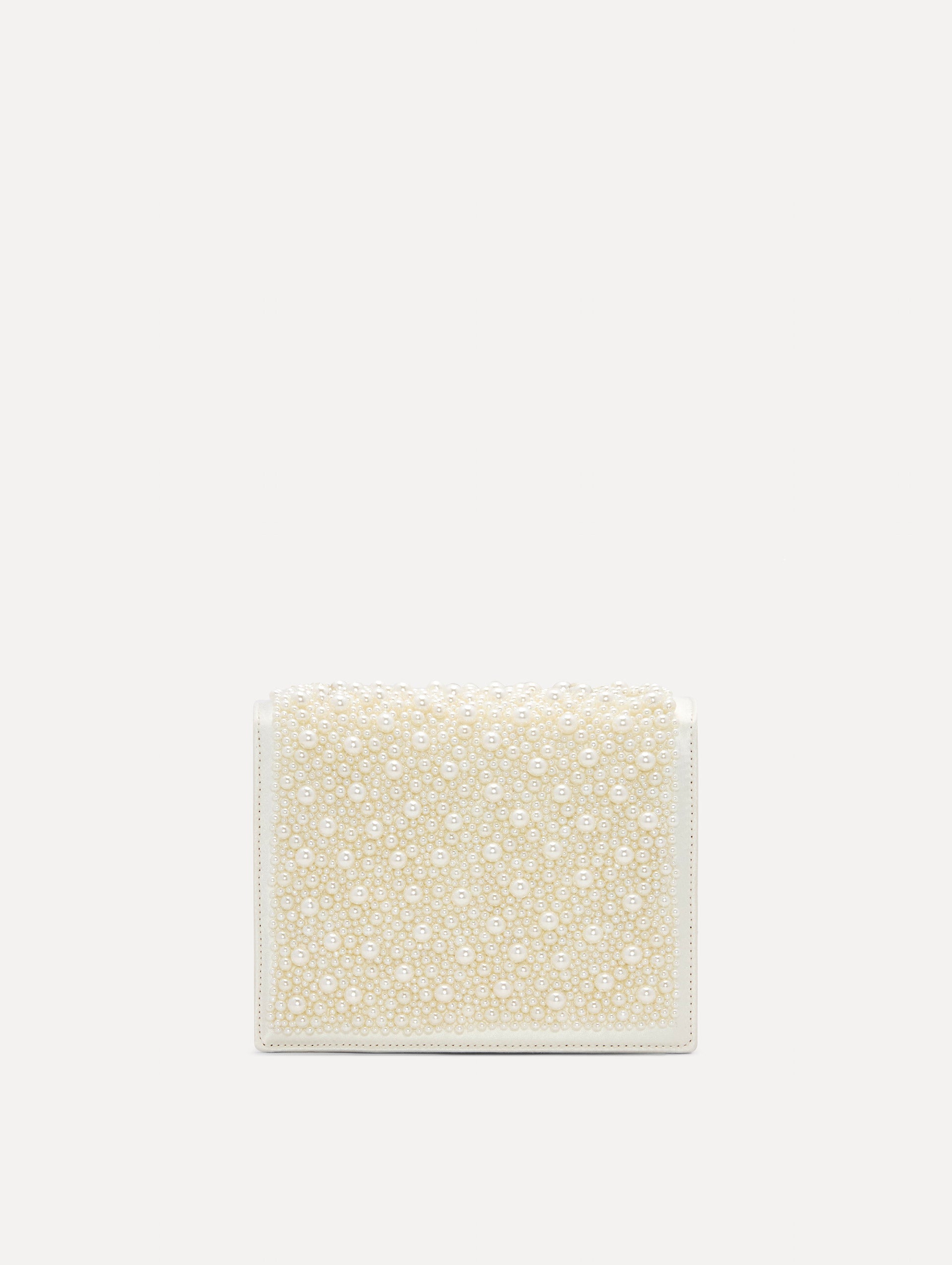 Oscar de la Renta Pearl Embroidered Mini TRO Bag
