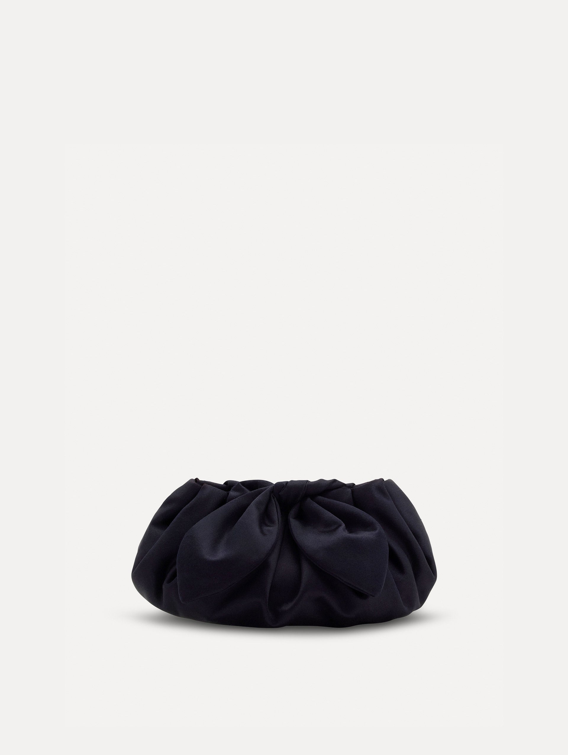 Oscar de la Renta Mini Satin Bow Clutch