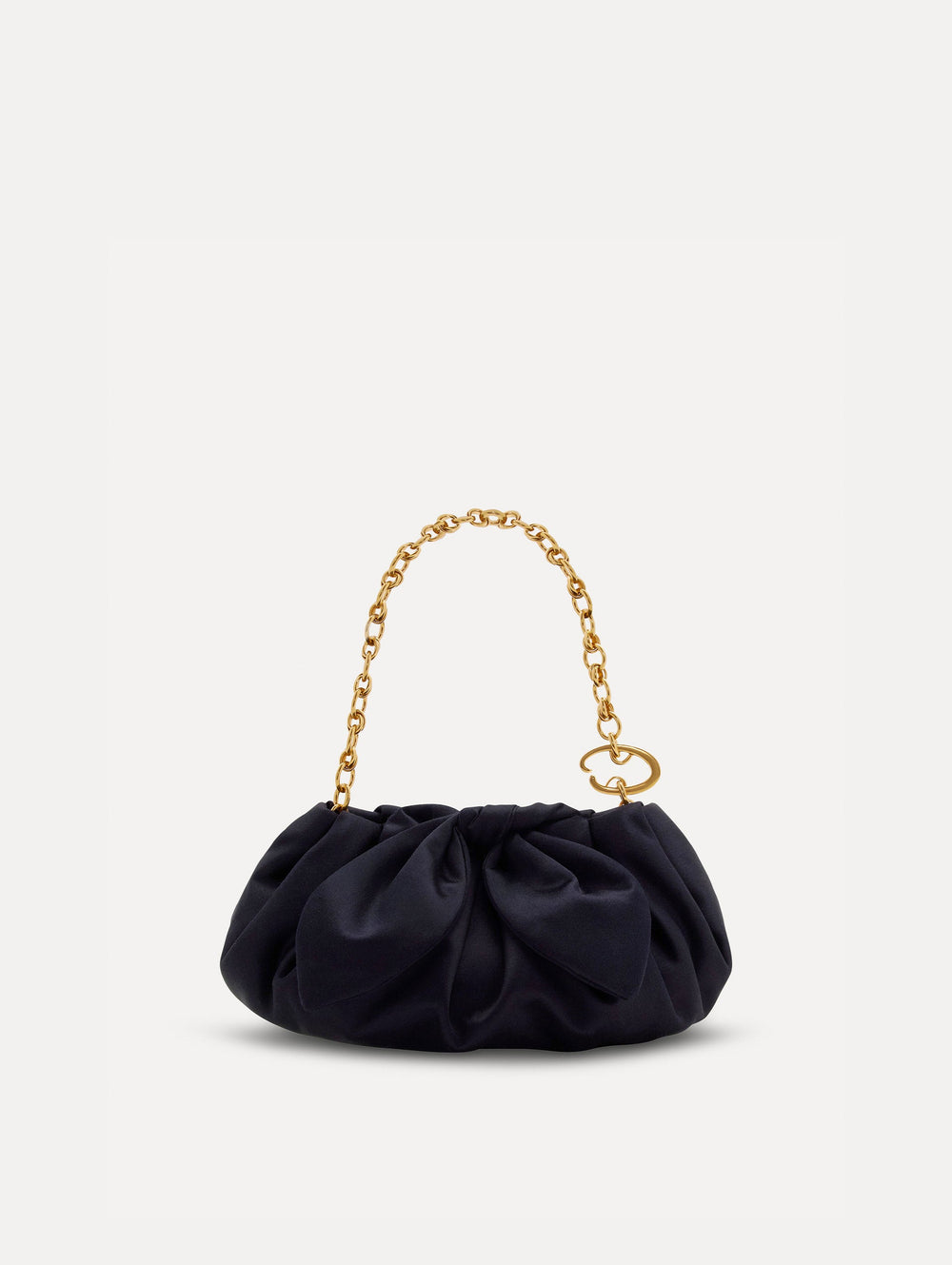 Oscar de la Renta Mini Satin Bow Clutch