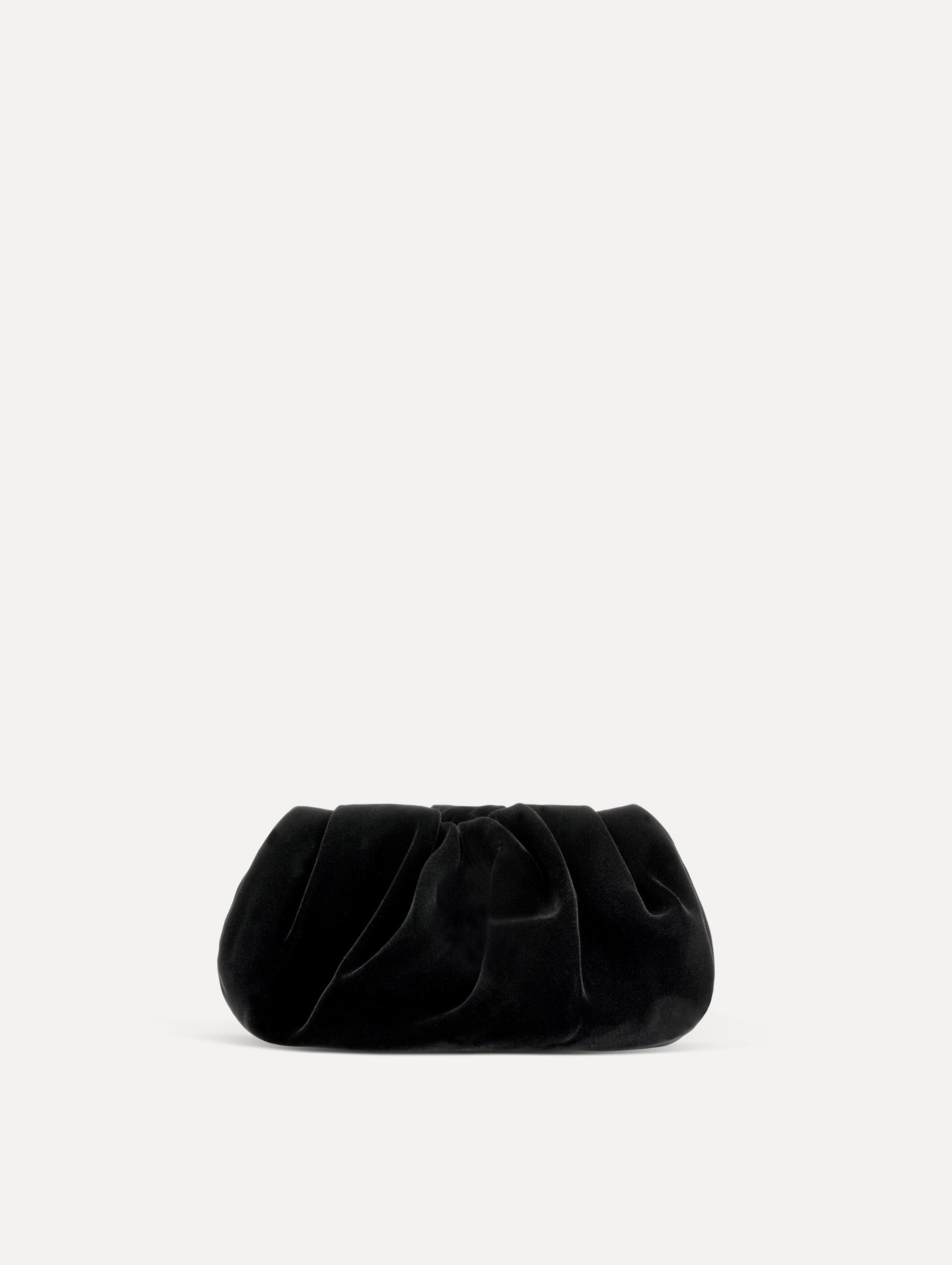 Oscar de la Renta Mini Velvet Bow Clutch