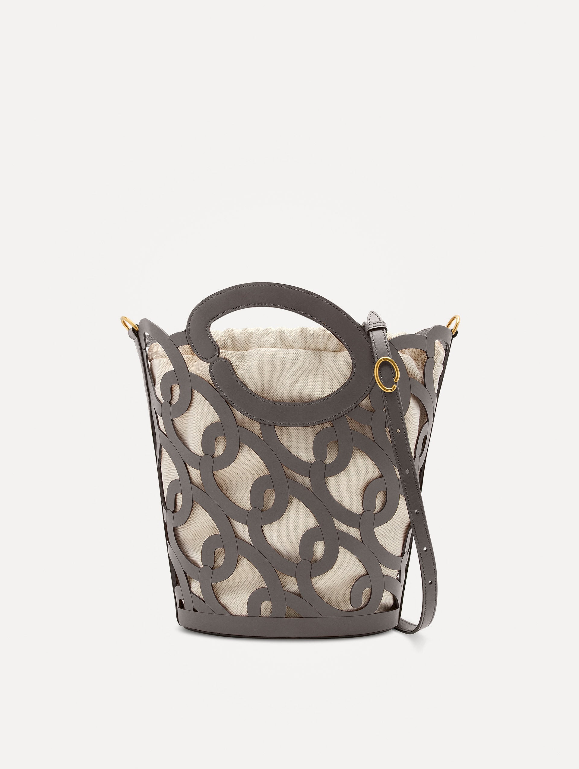 Oscar de la Renta Oscar Chain-Link Leather Tote