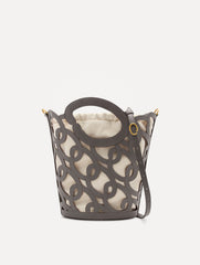 Oscar de la Renta Oscar Chain-Link Leather Tote