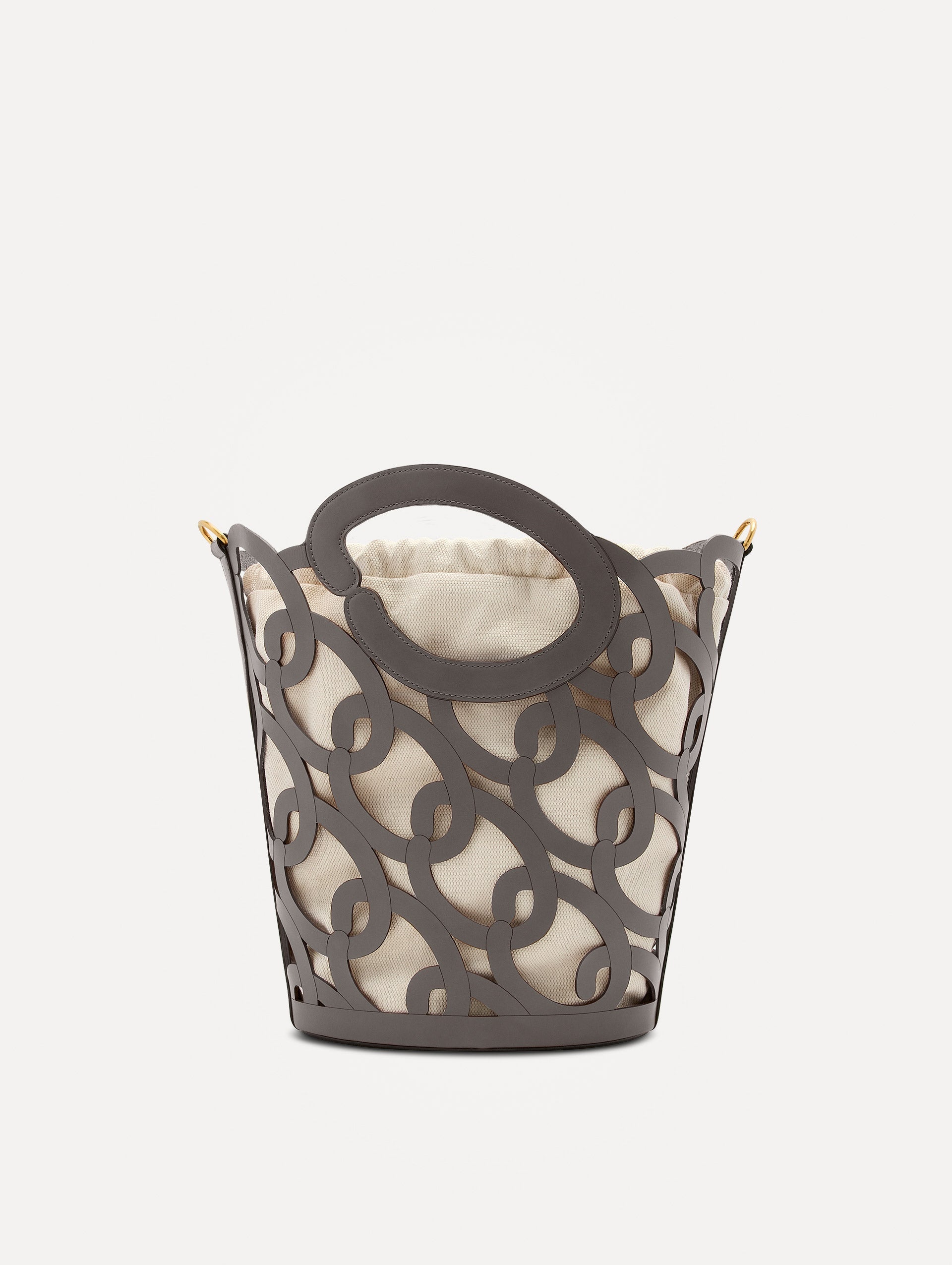 Oscar de la Renta Oscar Chain-Link Leather Tote