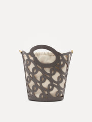 Oscar de la Renta Oscar Chain-Link Leather Tote